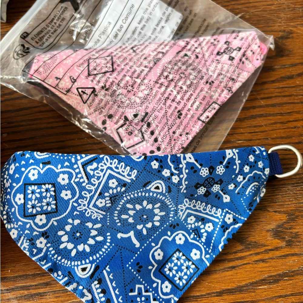 dog Bandana  - Red and Black - Picture 2 of 2